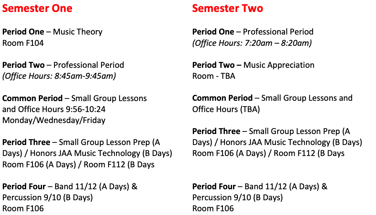 2526 Schedule